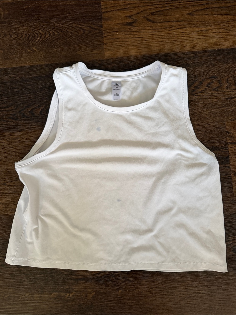 90 Degree By Reflex White Women's Cropped Tank Top
